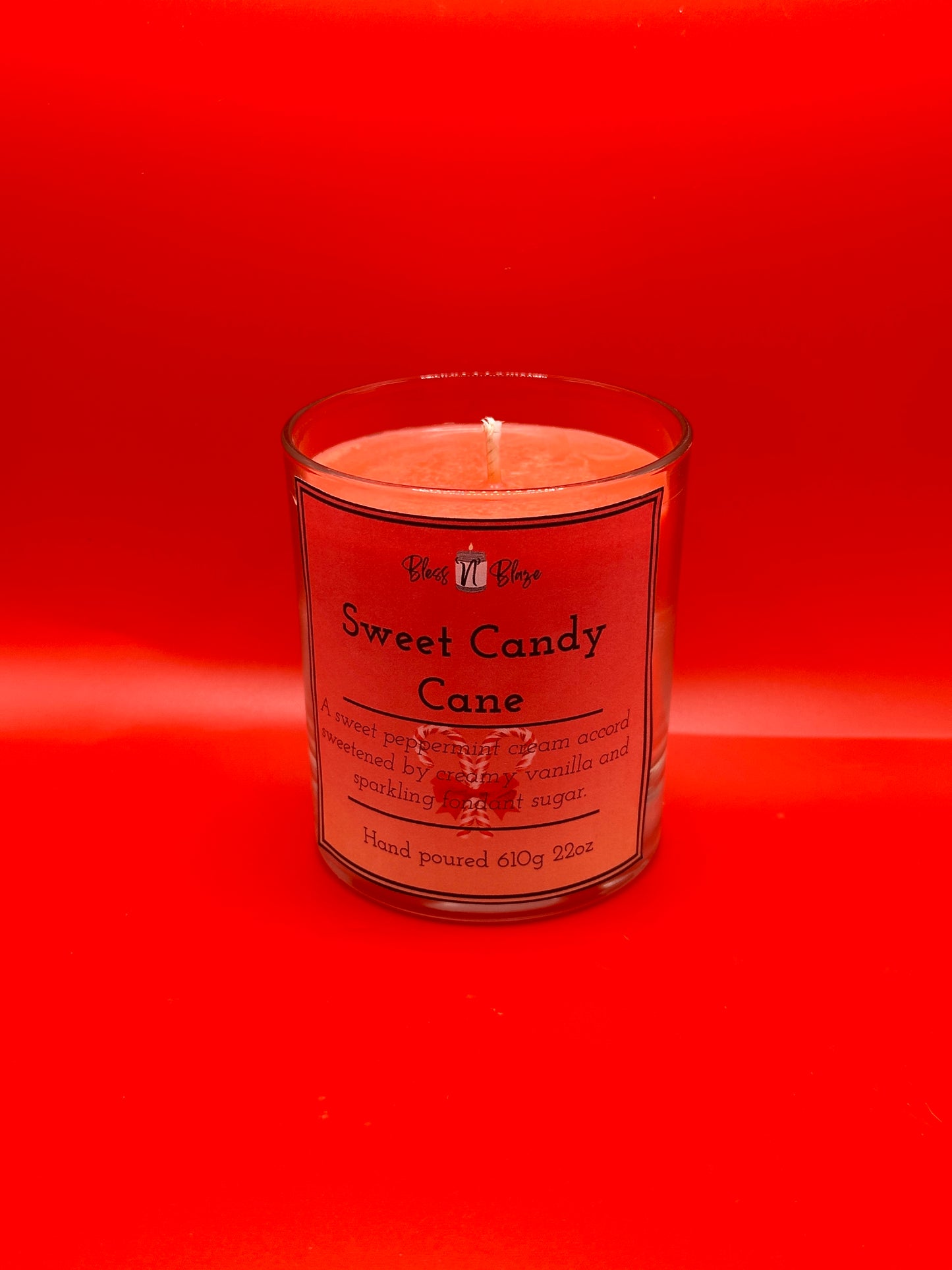 Sweet Candy Cane – Peppermint & Vanilla Soy Candle