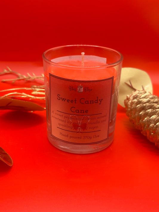 Sweet Candy Cane – Peppermint & Vanilla Soy Candle