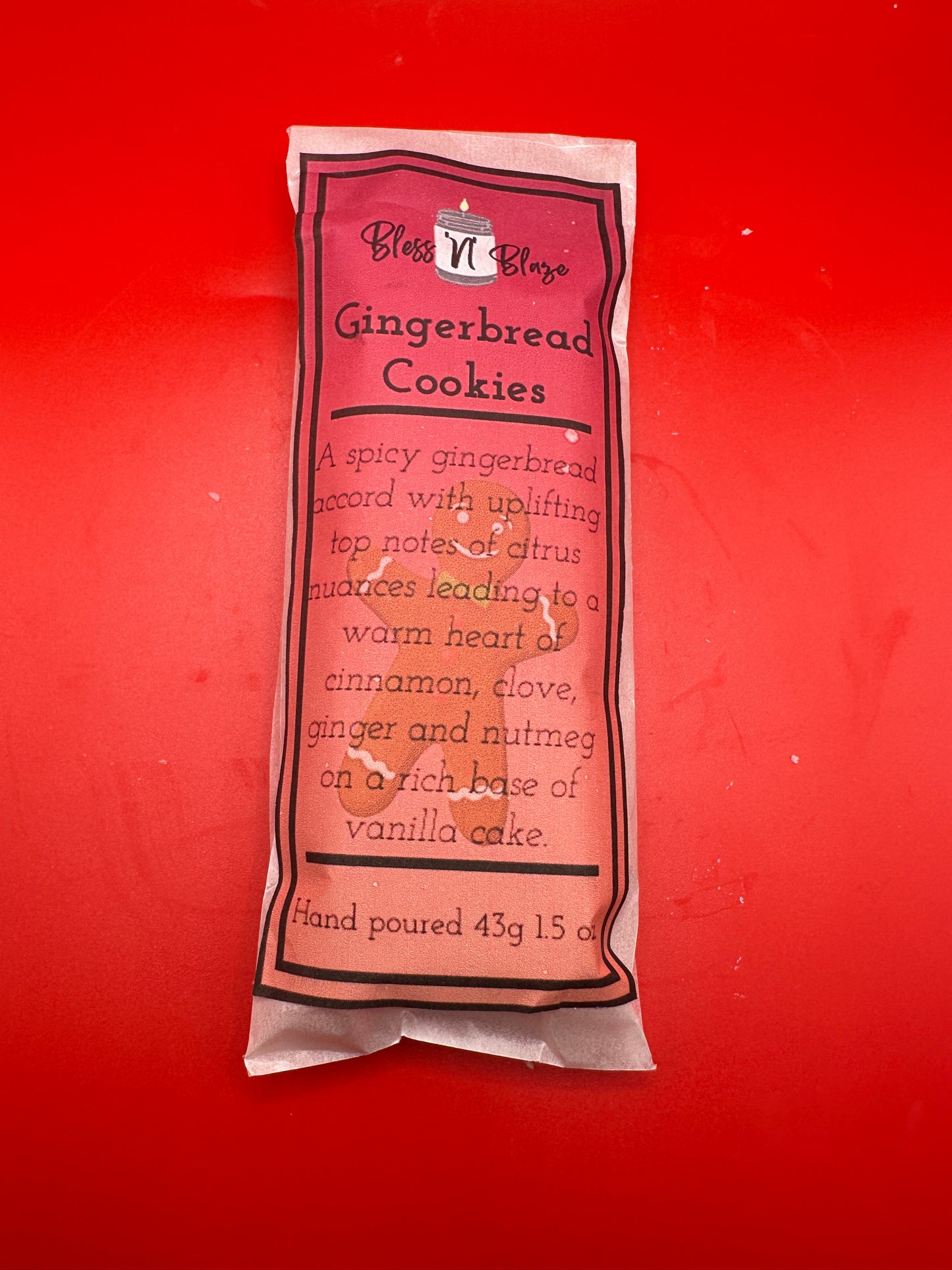 Bless ‘N’ Blaze Gingerbread Cookies Wax Melt Snap Bar