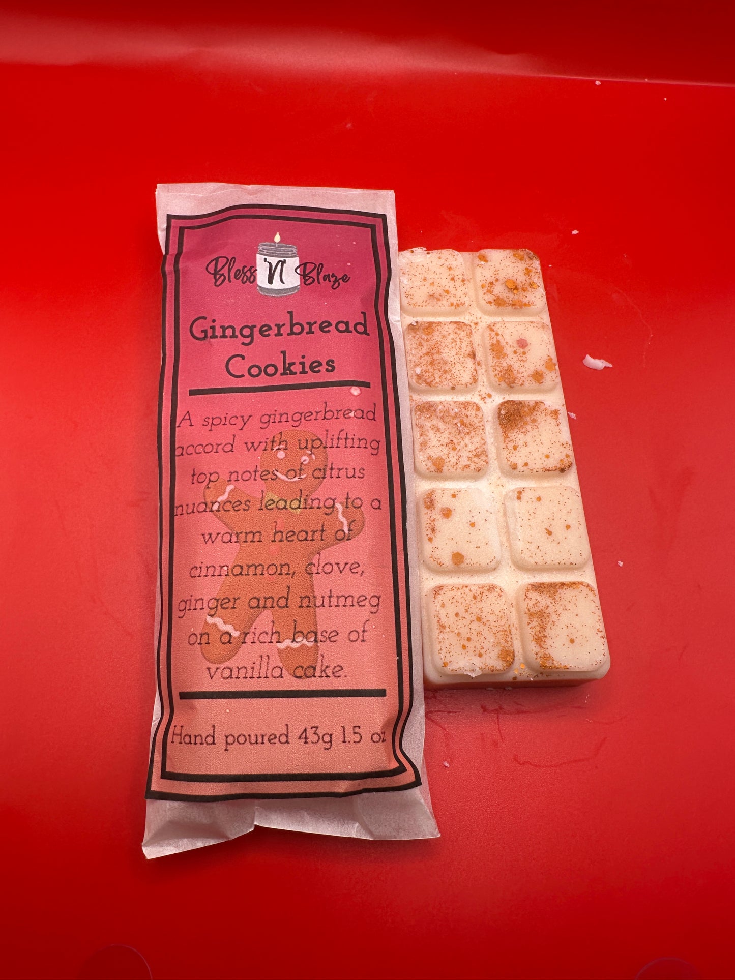 Bless ‘N’ Blaze Gingerbread Cookies Wax Melt Snap Bar
