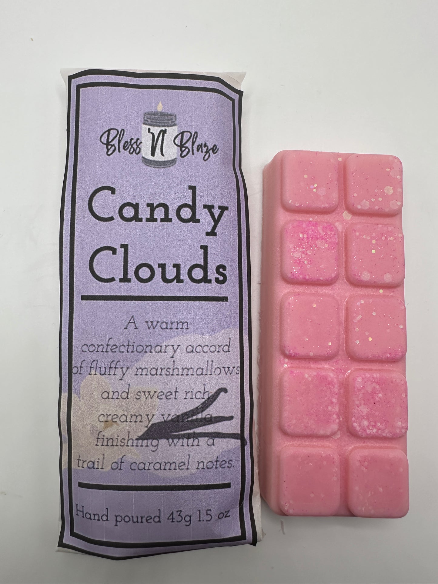 Bless ‘N’ Blaze Candy Clouds Wax Melt Snap Bar