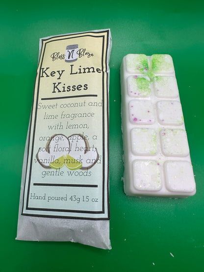Bless ‘N’ Blaze Key Lime Kisses Wax Melt Snap Bar