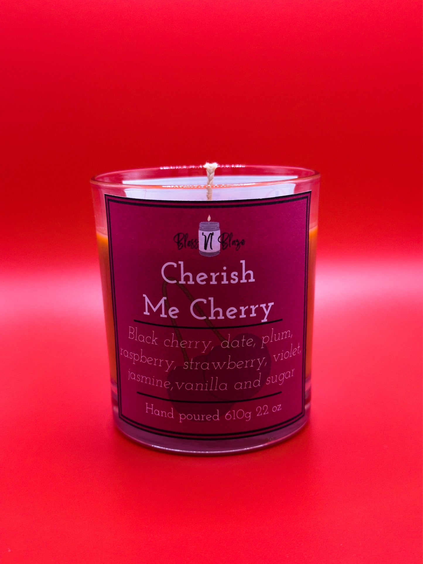 Bless 'N' Blaze Cherish Me Cherry Candle